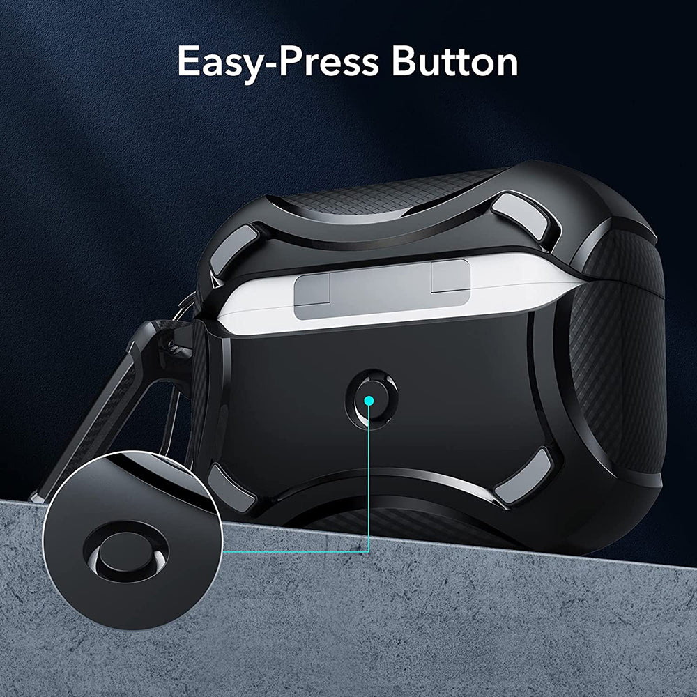 ESR Cyber Armor Tough etui til Apple AirPods Pro Series, Sort