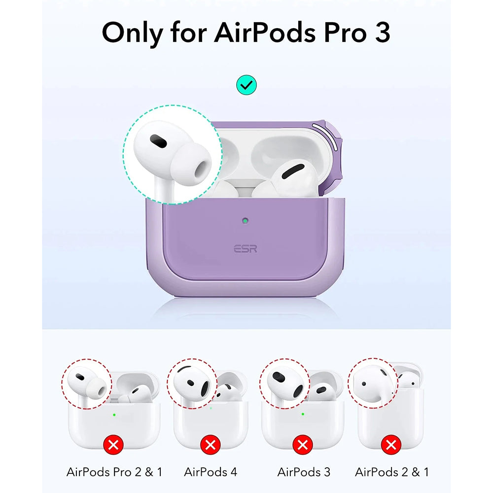 ESR Orbit Hybrid cover til Apple AirPods Pro 3, Lilla