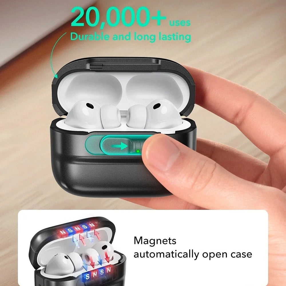 ESR Pulse Magnetic FlickLock Case for Apple AirPods Pro 3, Navy Blue