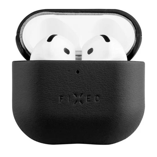 Etui Fixed PodsLeather til Apple AirPods 4, Sort