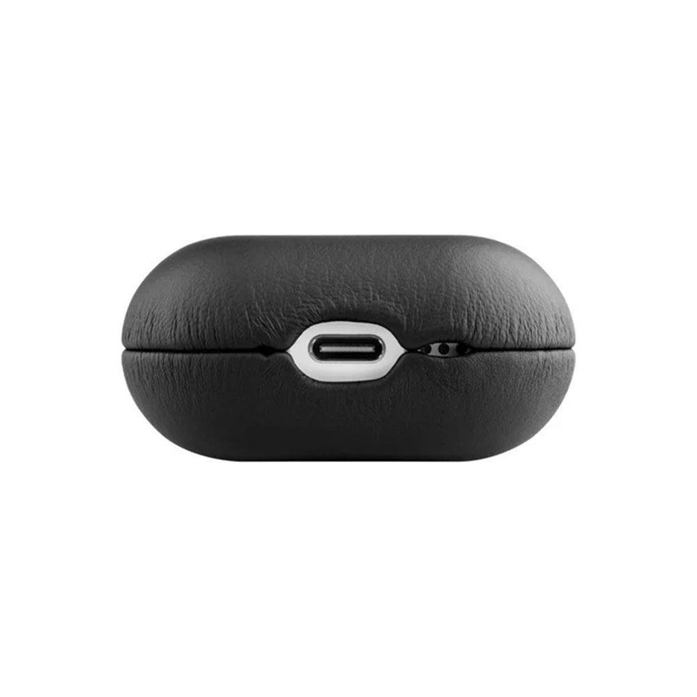 Etui Fixed PodsLeather til Apple AirPods 4, Sort