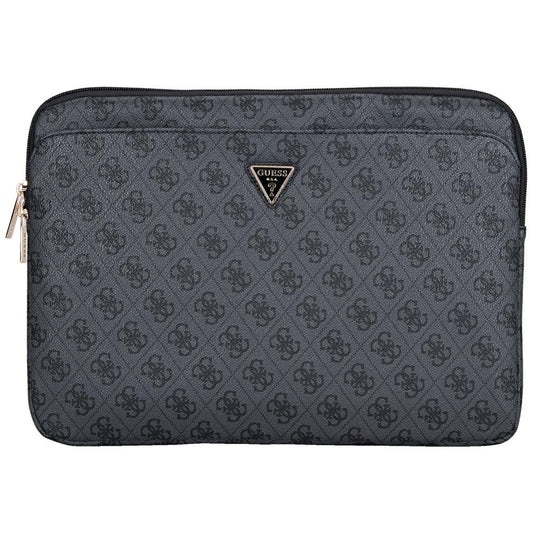 Guess 4G Triangle Logo taske til 14 tommer laptop, Sort