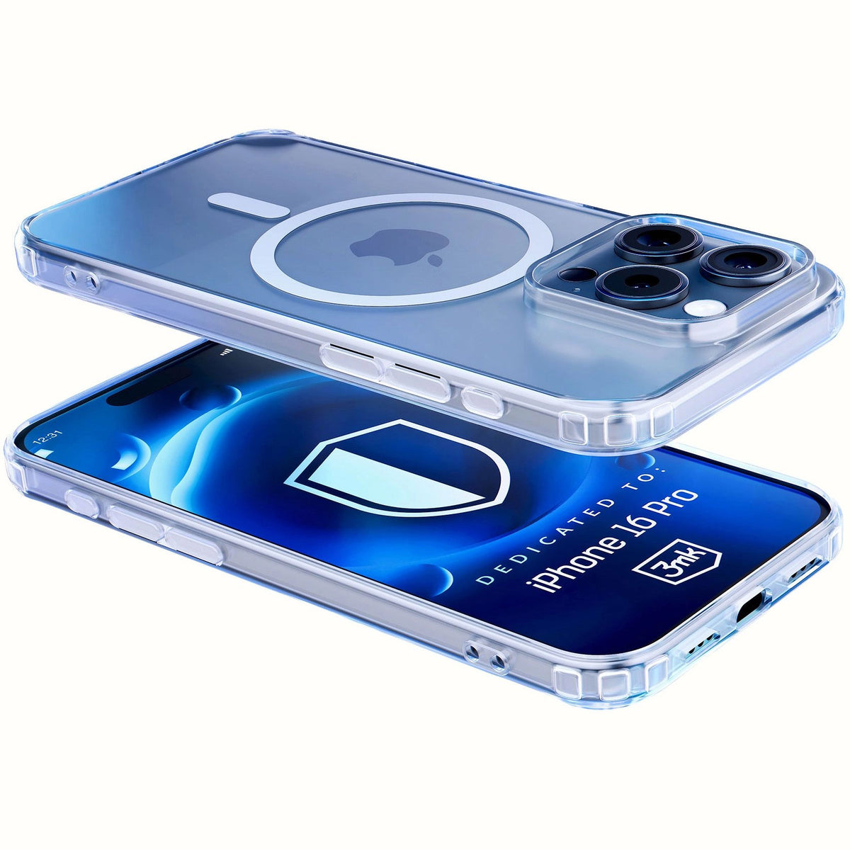 MagSafe-etui til Apple iPhone 16 Pro, 3MK, MagCase, MagCase, Transparent