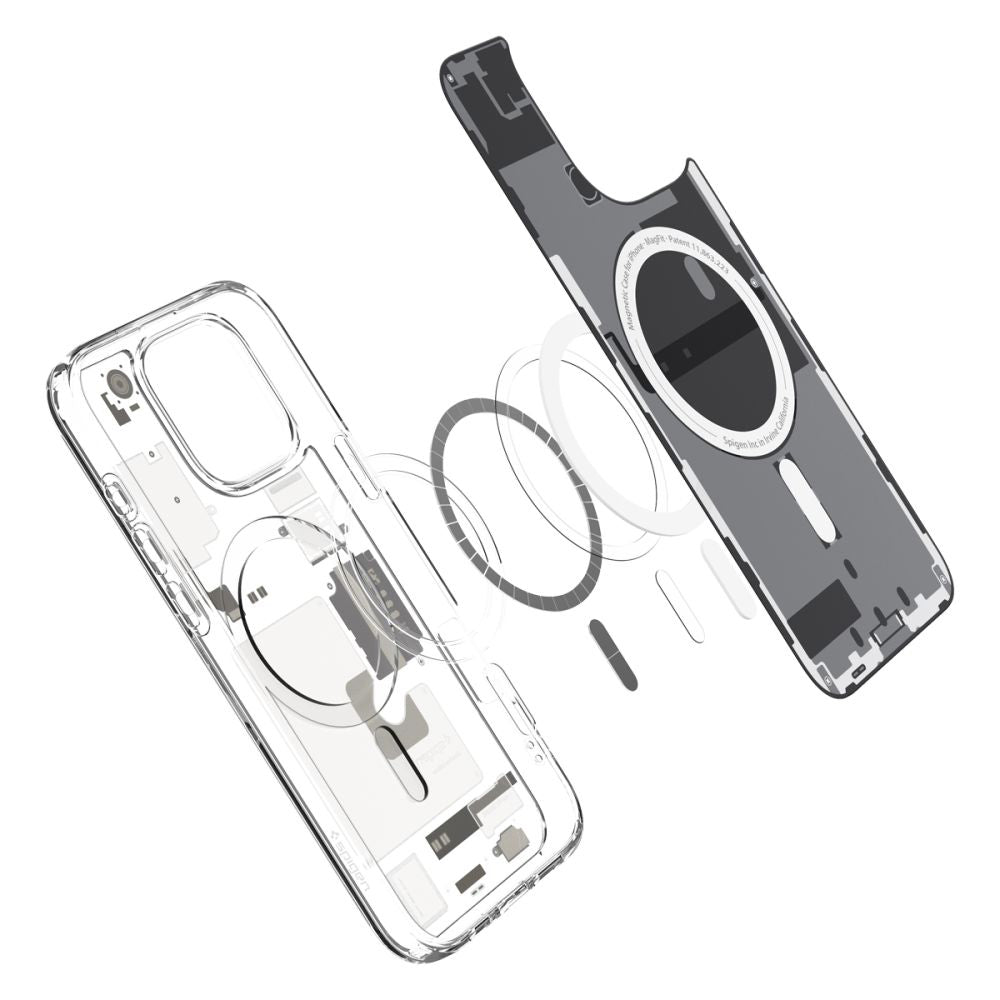MagSafe cover til Apple iPhone 16 Pro Max, Spigen, Ultra Hybrid Zero One, Grå ACS08381
