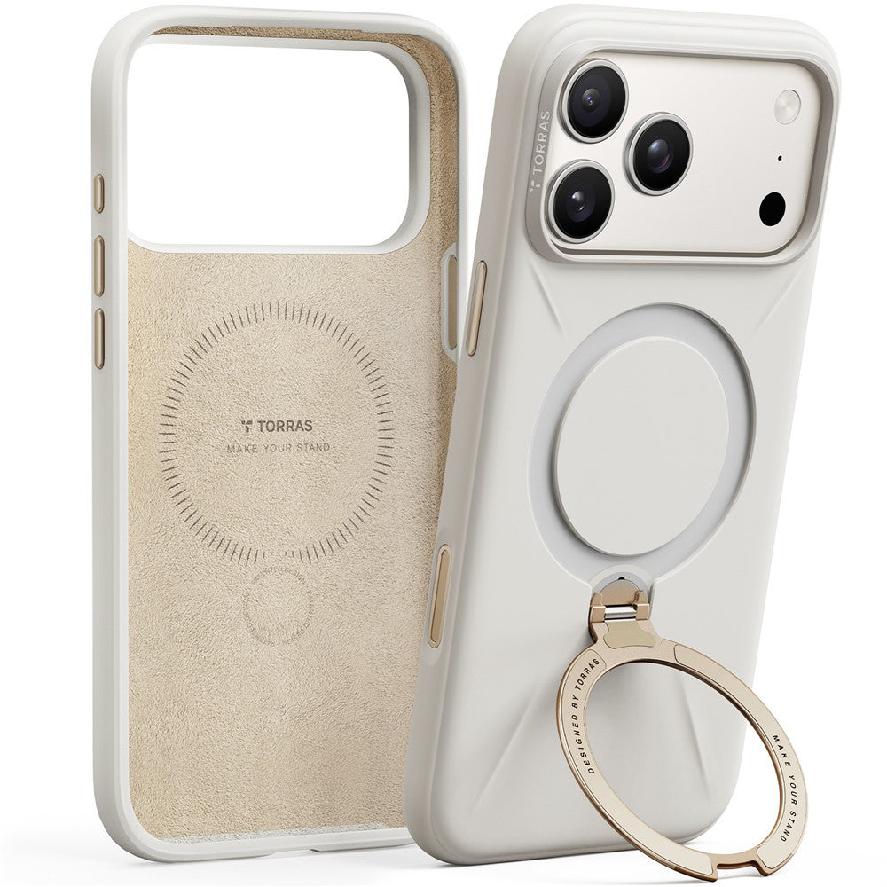 MagSafe cover til Apple iPhone 17 Pro Max, Torras, QPRO Silicone, Hvid