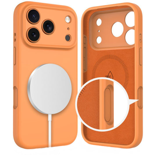 MagSafe cover til Apple iPhone 17 Pro Max, Tech-Protect, Silikone, Orange