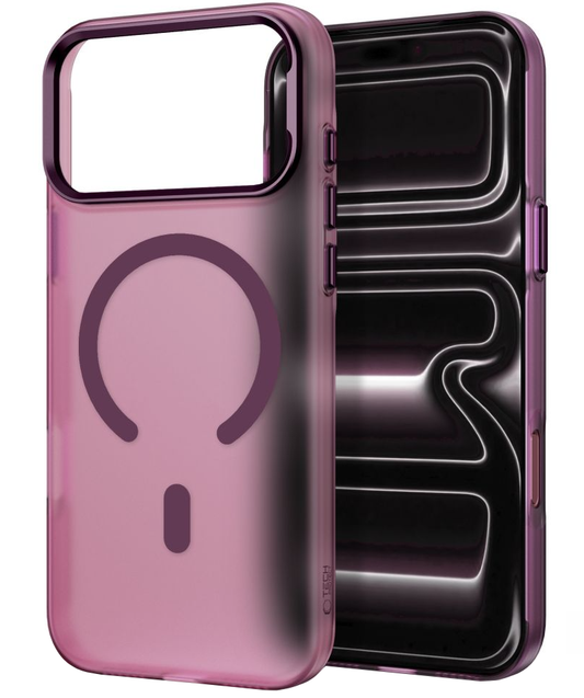MagSafe-etui til Apple iPhone 18 Pro / 17 Pro, Tech-Protect, MagZero, Mat Vinrød
