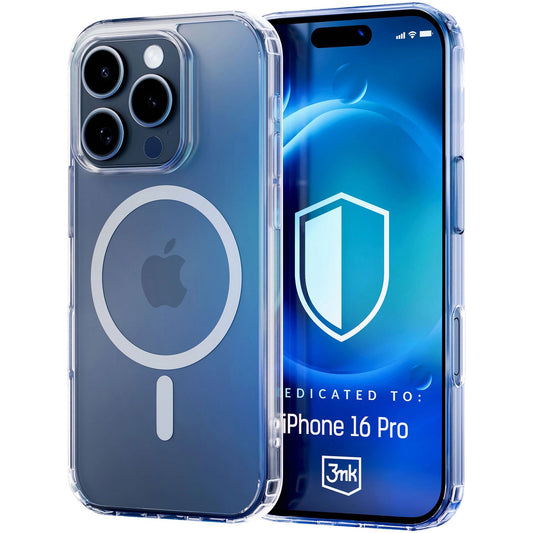 MagSafe-etui til Apple iPhone 16 Pro, 3MK, MagCase, MagCase, Transparent