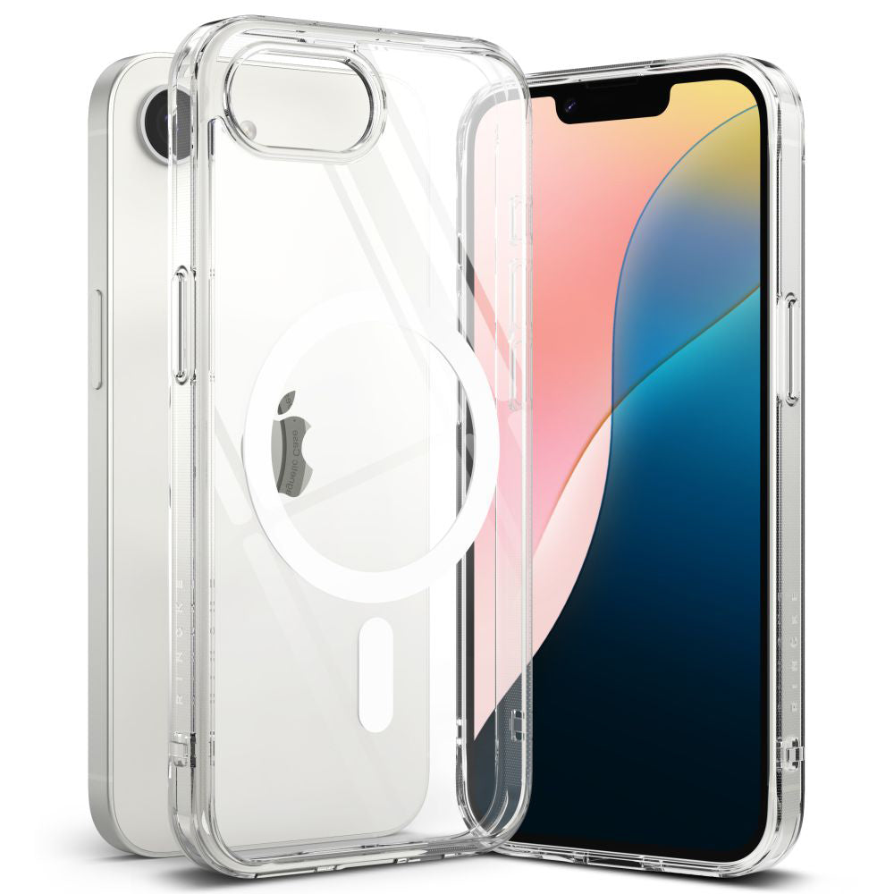 MagSafe cover til Apple iPhone 17e / 16e, Ringke, Fusion, Gennemsigtig