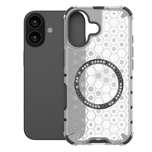 MagSafe cover til Apple iPhone 17, Techsuit, HoneyComb Shield, Hvid