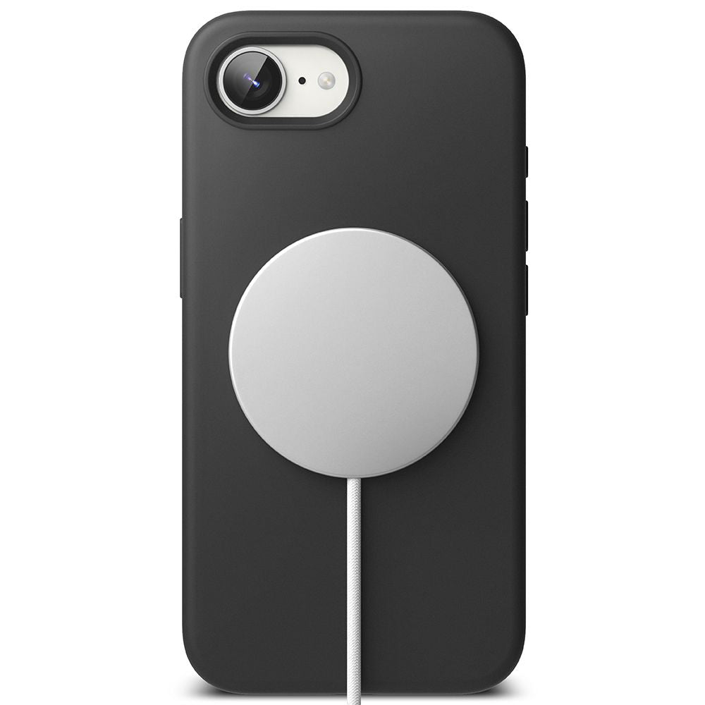 MagSafe cover til Apple iPhone 16e, Ringke, Silikone Magnetisk, Sort