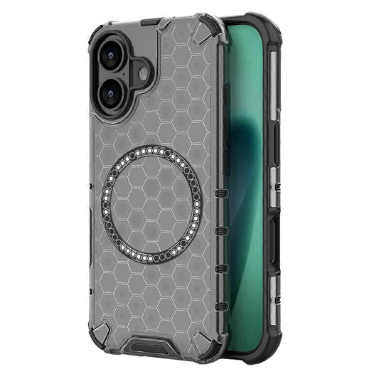MagSafe cover til Apple iPhone 17, Techsuit, HoneyComb Shield, Sort