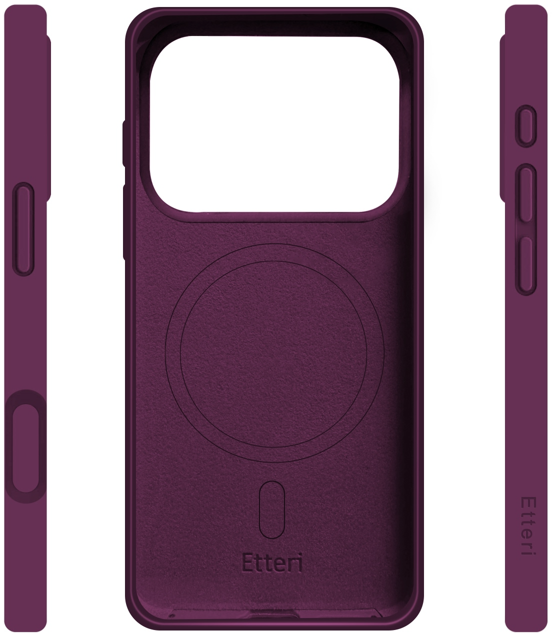 MagSafe-etui til Apple iPhone 18 Pro Max / 17 Pro Max, Etteri, Silicone Mag, Vinrød