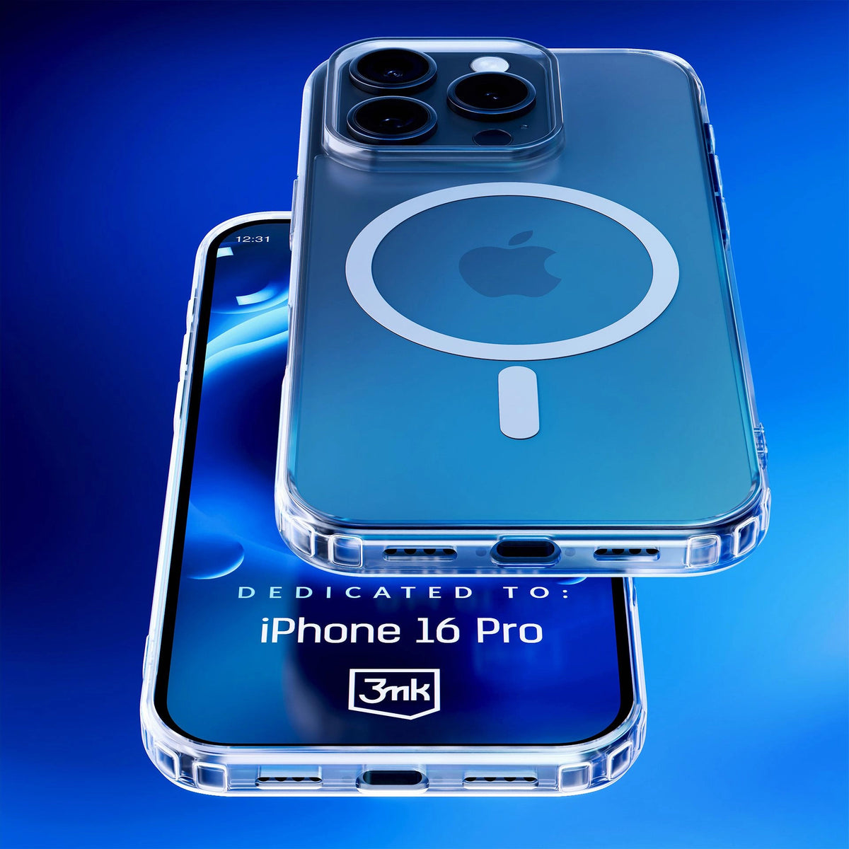 MagSafe-etui til Apple iPhone 16 Pro, 3MK, MagCase, MagCase, Transparent
