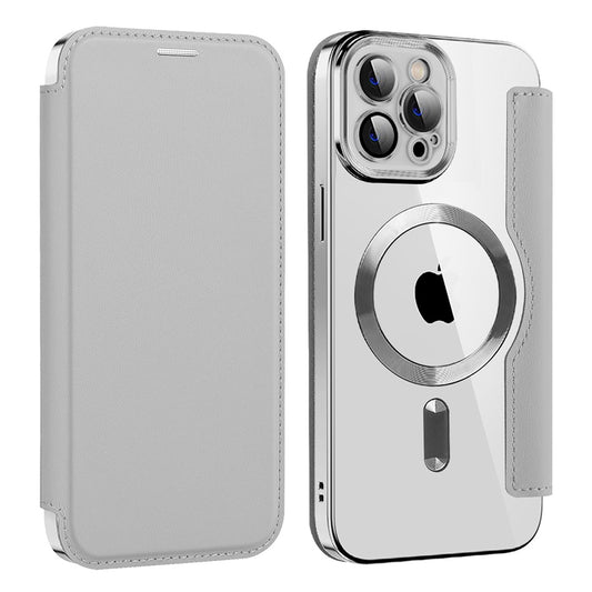 MagSafe-etui til Apple iPhone 12 Pro Max, Techsuit, SmartMag Book, Grå