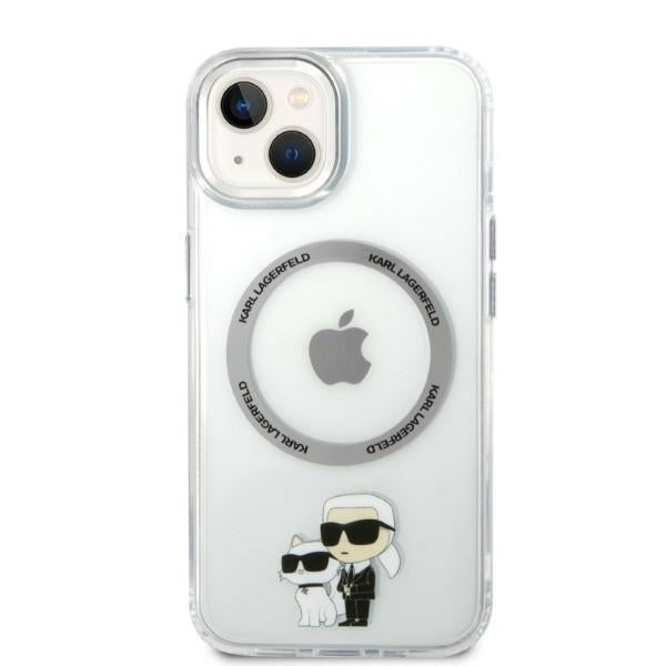 MagSafe cover til Apple iPhone 14 Plus, Karl Lagerfeld, Ikonik Karl & Choupette, Transparent