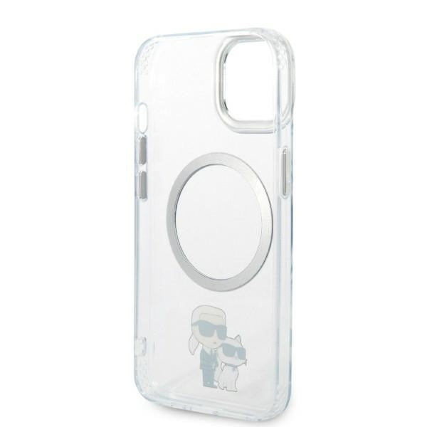 MagSafe cover til Apple iPhone 14 Plus, Karl Lagerfeld, Ikonik Karl & Choupette, Transparent