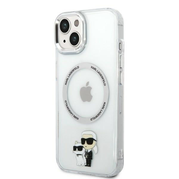 MagSafe cover til Apple iPhone 14 Plus, Karl Lagerfeld, Ikonik Karl & Choupette, Transparent