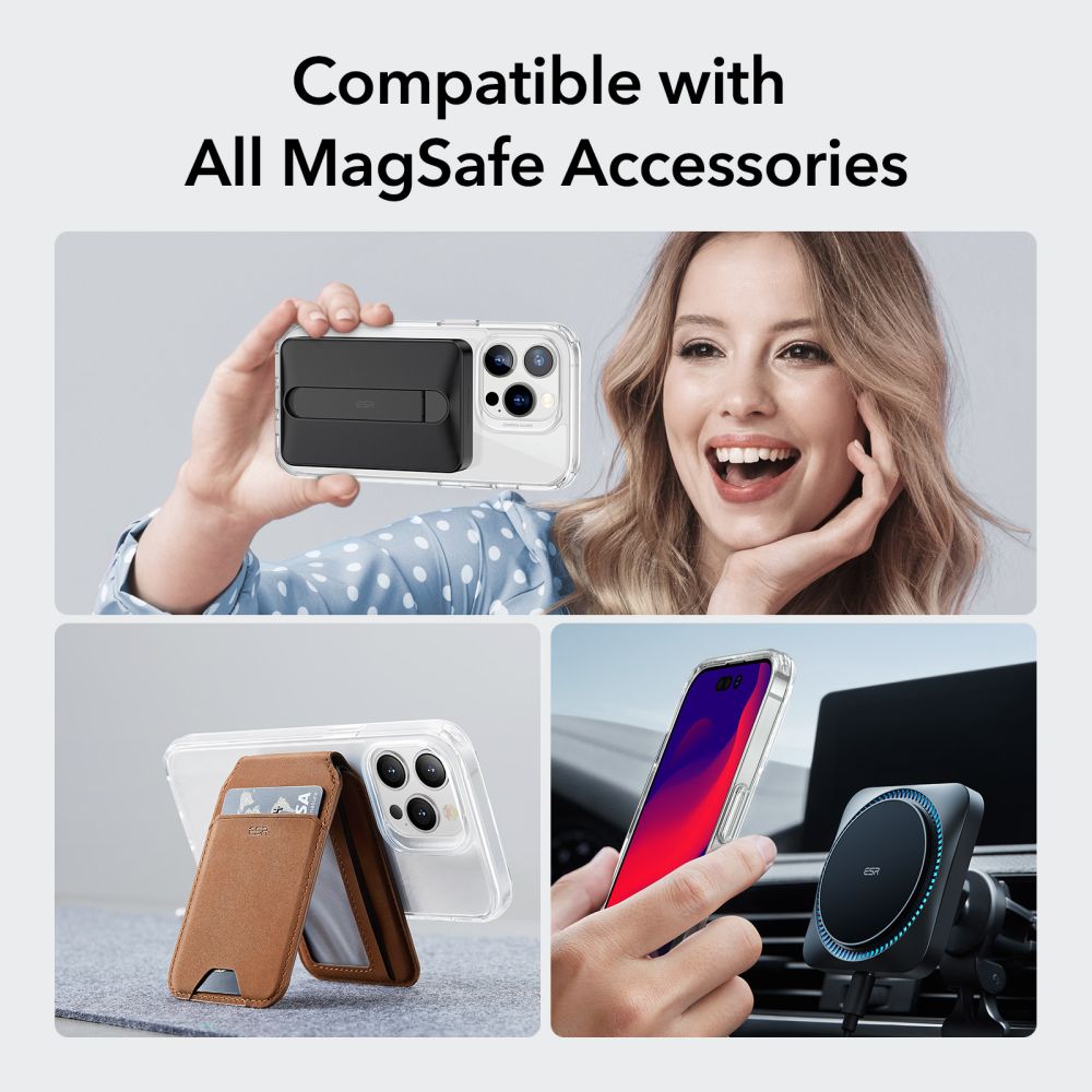 MagSafe cover til Apple iPhone 14 Pro, ESR, Classic Hybrid, Transparent