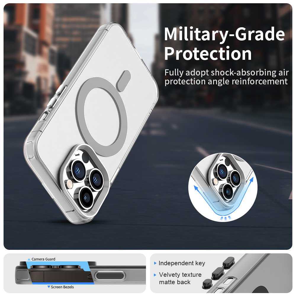 MagSafe-etui til Apple iPhone 14 Pro Max, Techsuit, CandyCase, Hvid