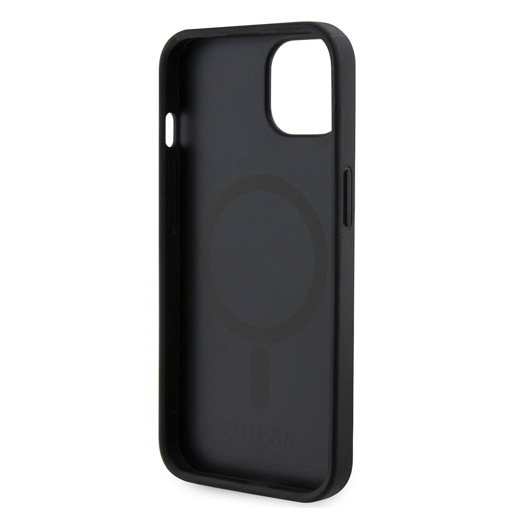 MagSafe cover til Apple iPhone 15, Guess, GCube Stripes, Sort