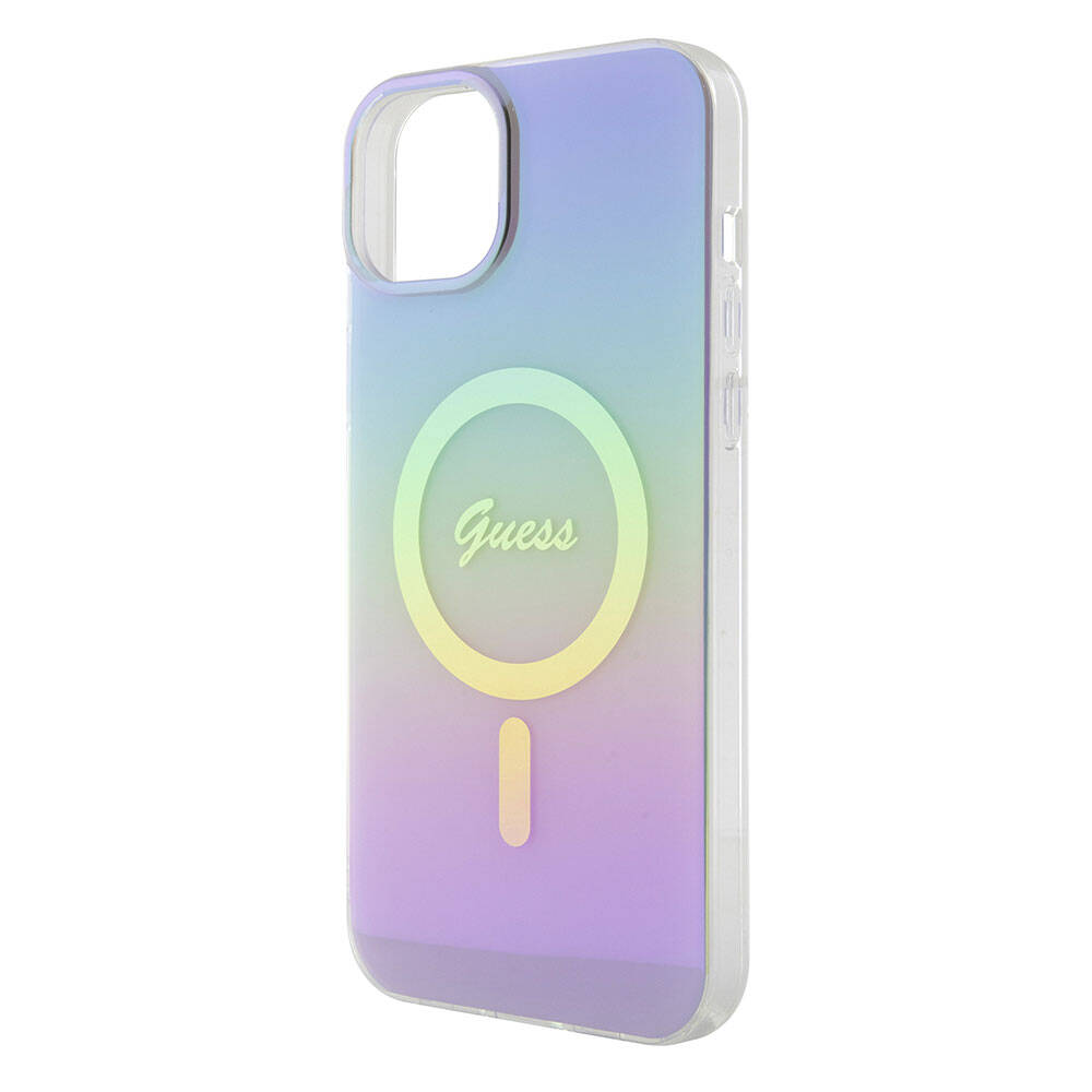 MagSafe cover til Apple iPhone 15, Guess, IML Iridescent, Lilla