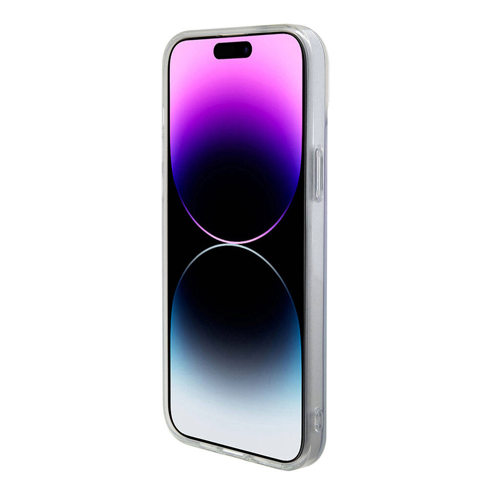 MagSafe cover til Apple iPhone 15, Guess, IML Iridescent, Lilla