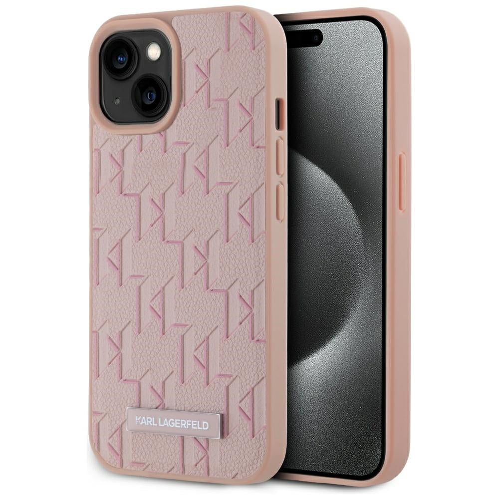 MagSafe cover til Apple iPhone 15, Karl Lagerfeld, Hot Stamp, Pink