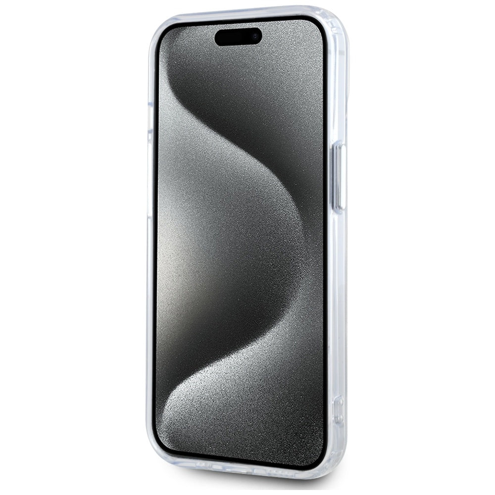 MagSafe cover til Apple iPhone 15, Karl Lagerfeld, IML Metal Karl's Head, Hvid