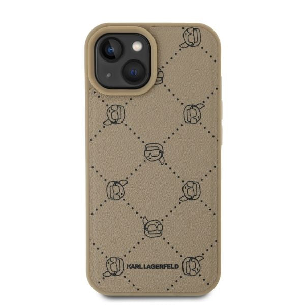 MagSafe cover til Apple iPhone 15, Karl Lagerfeld, Karl's Head, Beige