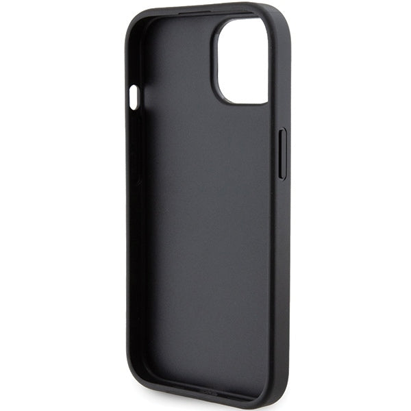 MagSafe cover til Apple iPhone 15 Plus / 14 Plus, Karl Lagerfeld, Saffiano Gripstand Karl & Choupette, Sort