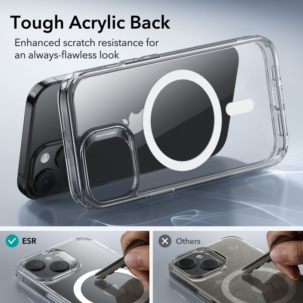 MagSafe cover til Apple iPhone 15 Plus, ESR, Classic Hybrid, Gennemsigtig