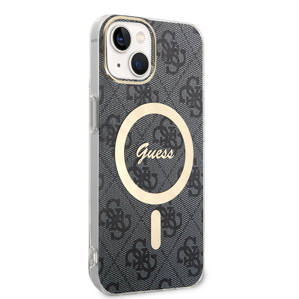 MagSafe cover til Apple iPhone 15 Plus, Guess, IML 4G, Sort