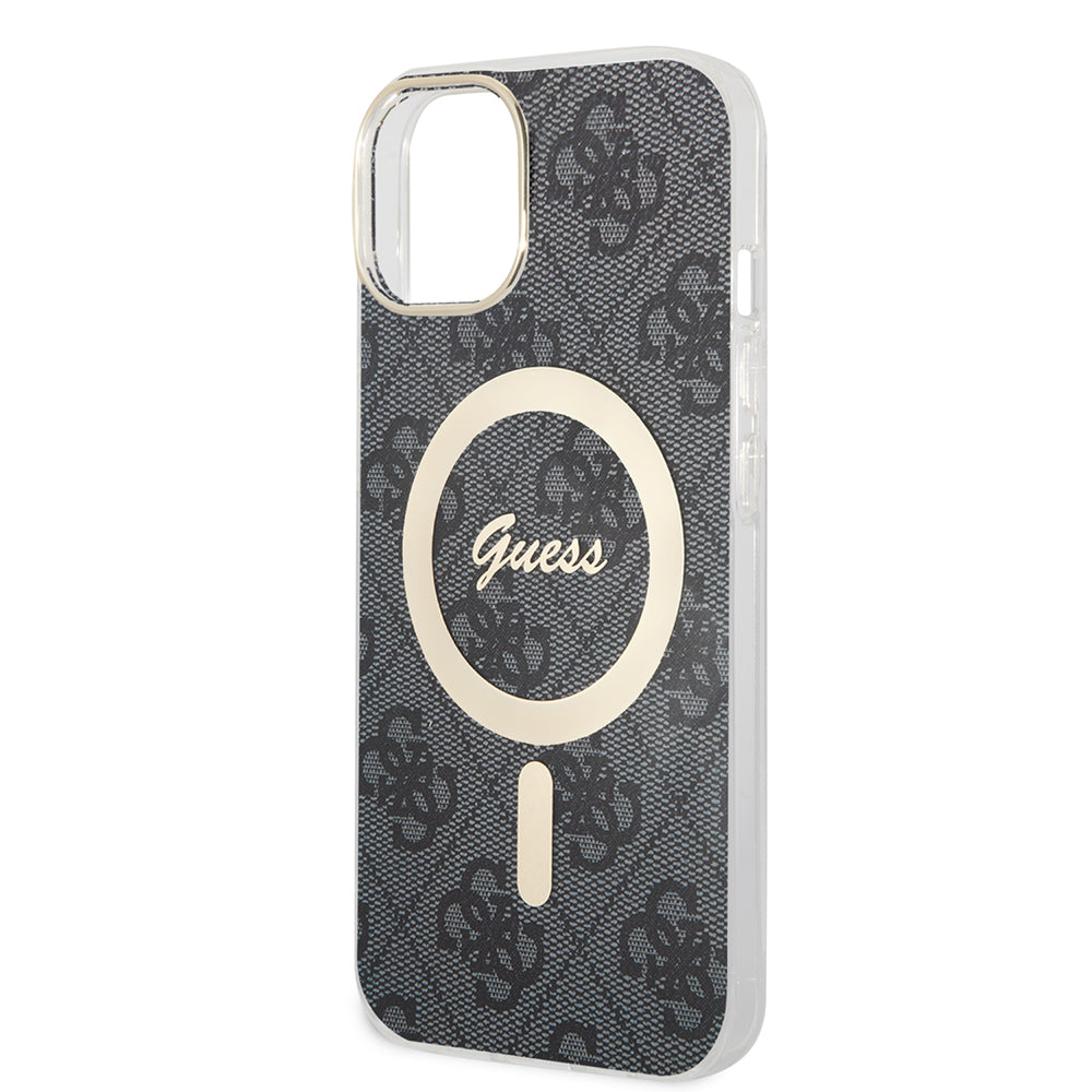 MagSafe cover til Apple iPhone 15 Plus, Guess, IML 4G, Sort