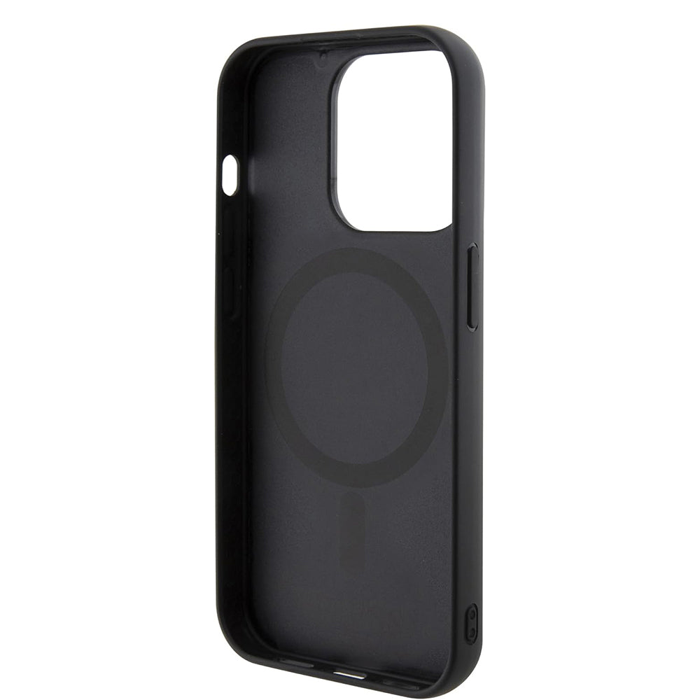 MagSafe cover til Apple iPhone 15 Pro, Guess, GCube Stripes, Sort
