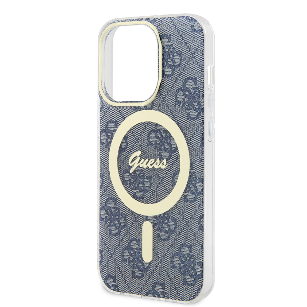 MagSafe cover til Apple iPhone 15 Pro, Guess, IML 4G, Blå