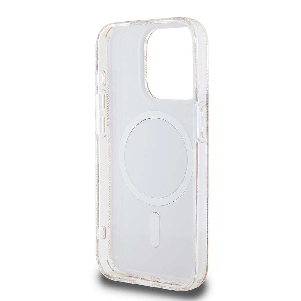 MagSafe cover til Apple iPhone 15 Pro, Guess, IML Gcube, Brun