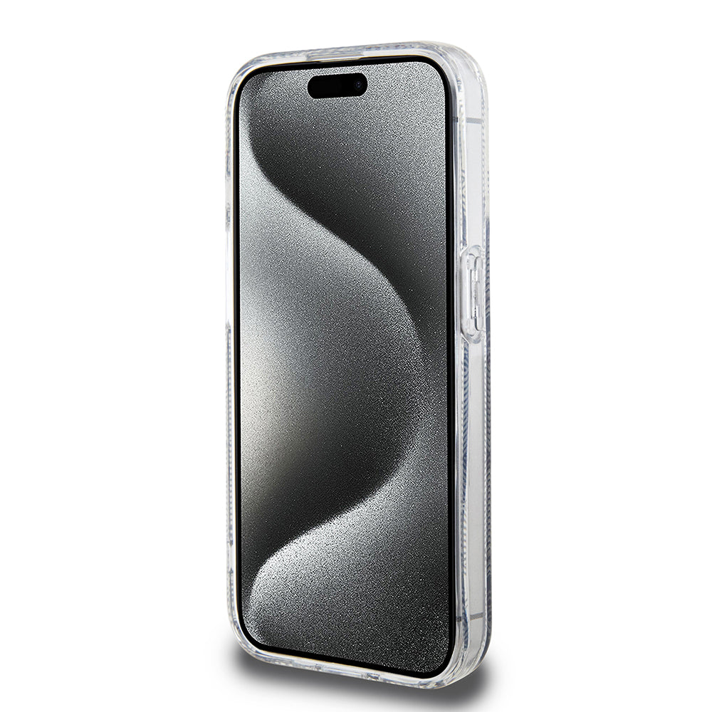 MagSafe cover til Apple iPhone 15 Pro, Guess, IML Gcube, Sort