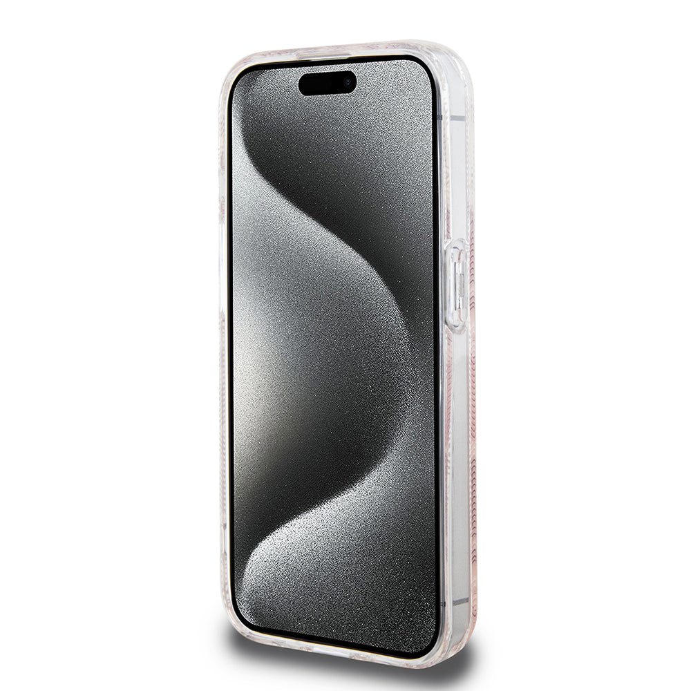 MagSafe cover til Apple iPhone 15 Pro, Guess, IML Gcube, Pink