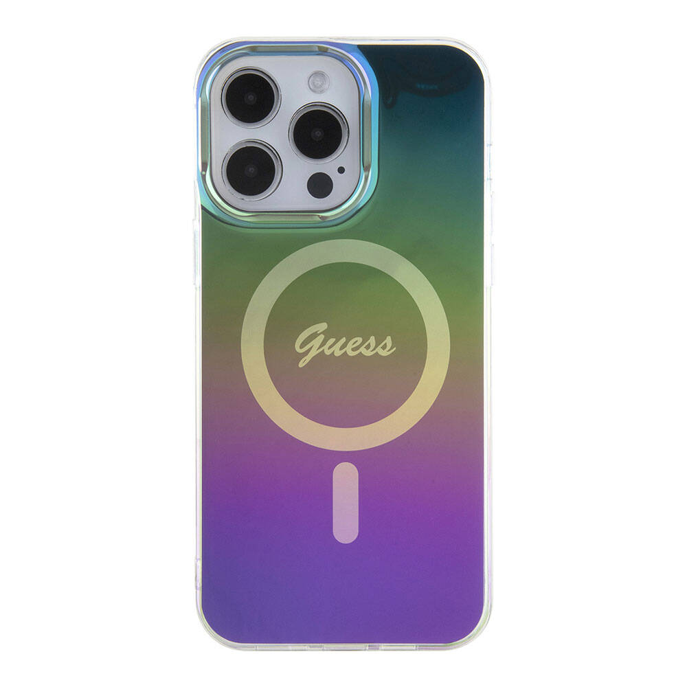 MagSafe cover til Apple iPhone 15 Pro, Guess, IML Iridescent, Multifarvet