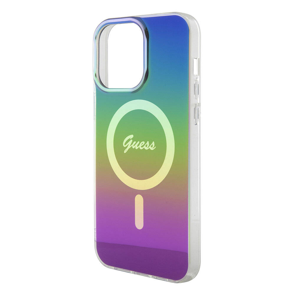 MagSafe cover til Apple iPhone 15 Pro, Guess, IML Iridescent, Multifarvet