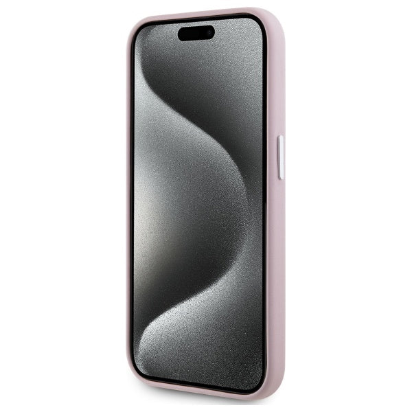 MagSafe cover til Apple iPhone 15 Pro, Karl Lagerfeld, FW Metal Plate, Pink