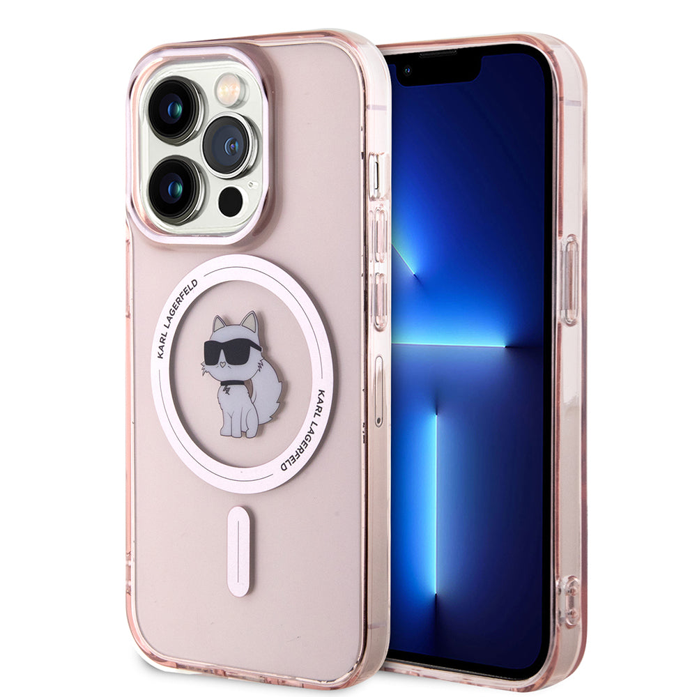MagSafe cover til Apple iPhone 15 Pro Max, Karl Lagerfeld, IML Choupette, Pink