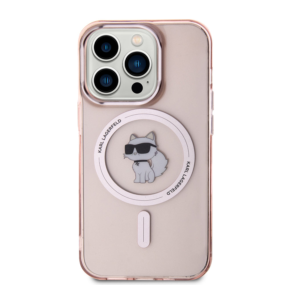 MagSafe cover til Apple iPhone 15 Pro Max, Karl Lagerfeld, IML Choupette, Pink
