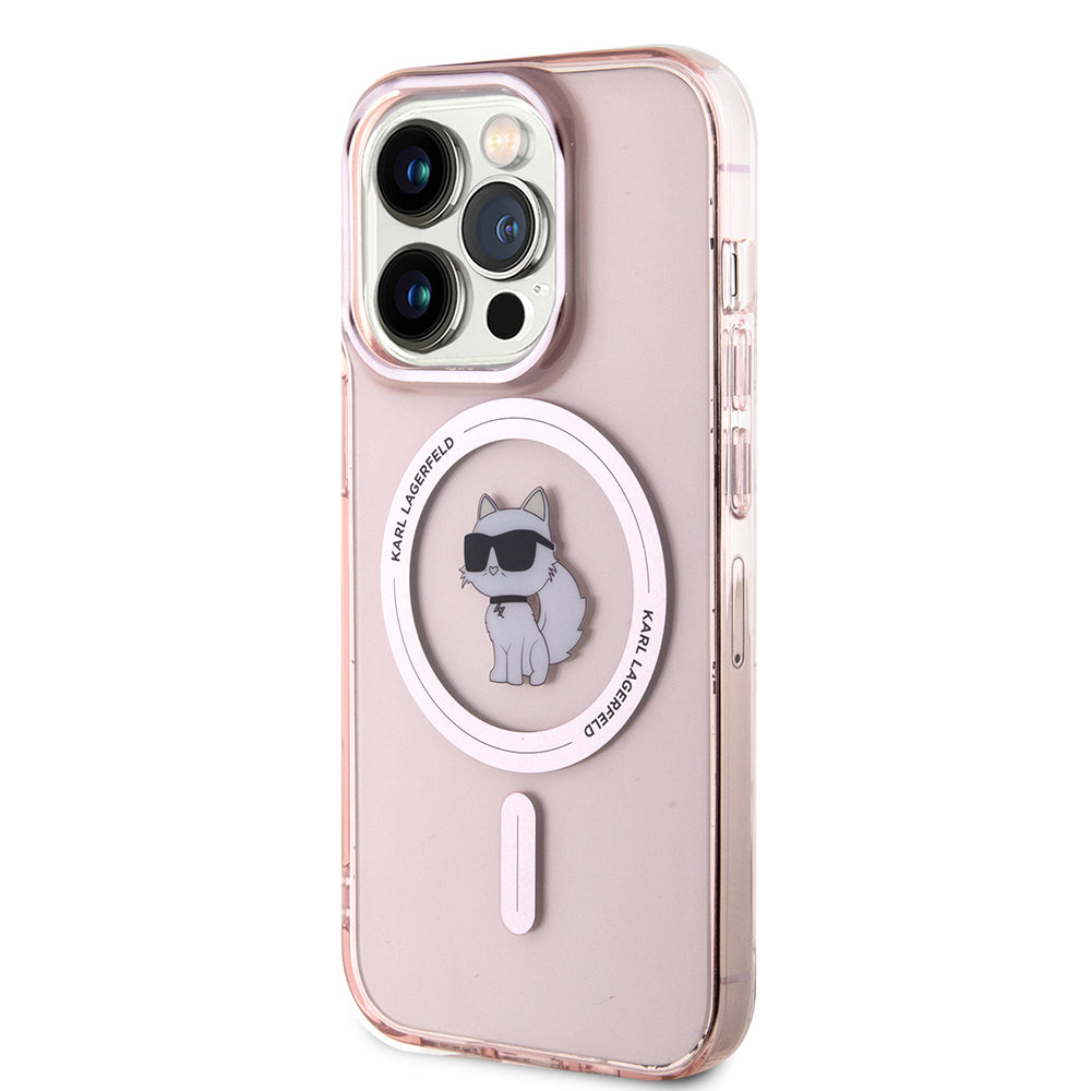 MagSafe cover til Apple iPhone 15 Pro Max, Karl Lagerfeld, IML Choupette, Pink