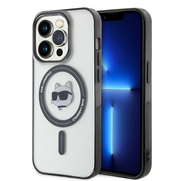 MagSafe cover til Apple iPhone 15 Pro Max, Karl Lagerfeld, IML Choupette's Head, Transparent