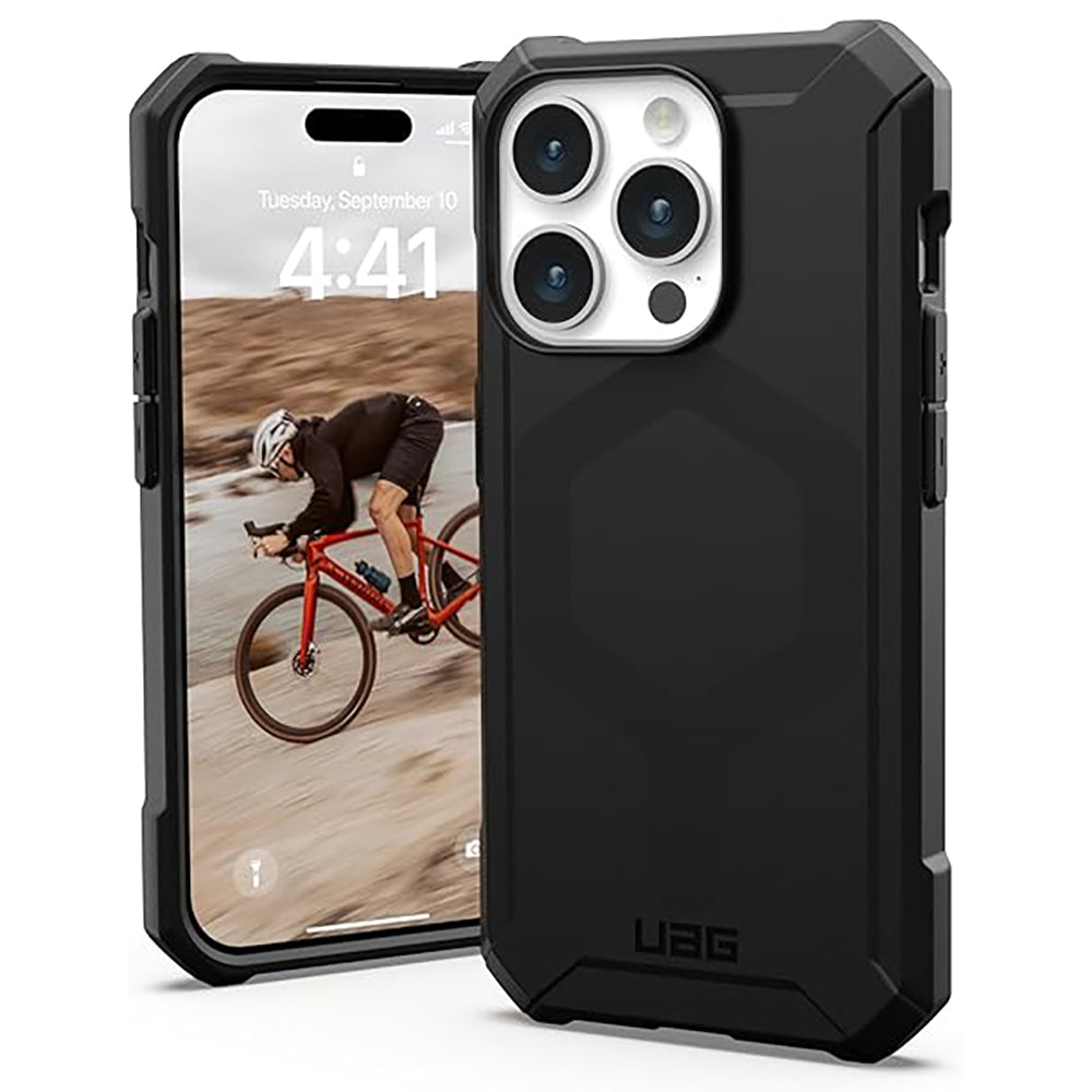 MagSafe Case for Apple iPhone 15 Pro Max, Urban Armor Gear, Essential Armor, Black