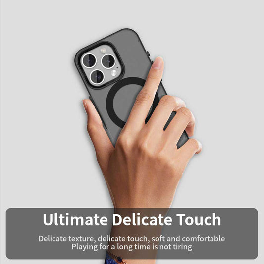 MagSafe-etui til Apple iPhone 15 Pro, Techsuit, CandyCase, Sort