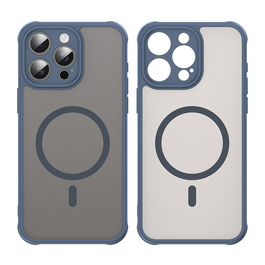 MagSafe-etui til Apple iPhone 15 Pro, Techsuit, HaloFrost II, Marineblå