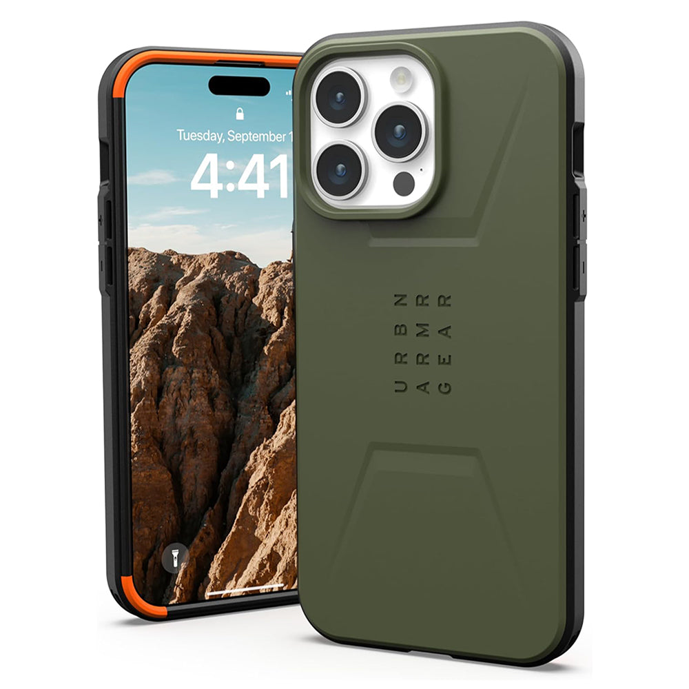 MagSafe-etui til Apple iPhone 15 Pro, Urban Armor Gear, Civilian, Grøn
